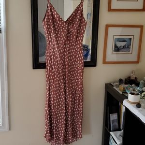A&f pink polka dot dress